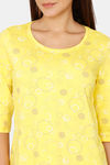 Rosaline Starry Nights Knit Cotton Pyjama Set - High Visibility — thumbnail 5